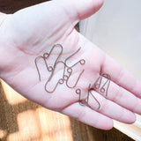 B-4 4.5mm Loop Stainless Steel Earring wires, Petite