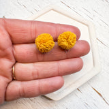 Shabby Lace 15mm Fluffy Dome Earring Topper/Connector 3 Pairs