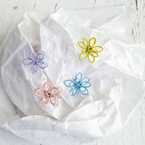 Delicate Wired Flower Studs------> Choose your color