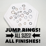 Stainless Steel JUMP RINGS, All Sizes, All Finishes!