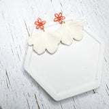 Delicate Wired Flower Studs------> Choose your color