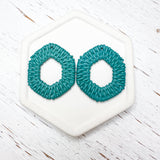 Rattan Patterned HEXAGON Acrylic Pendants------>Choose your Shape! (Copy)