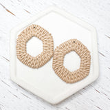 Rattan Patterned HEXAGON Acrylic Pendants------>Choose your Shape! (Copy)