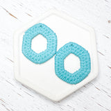 Rattan Patterned HEXAGON Acrylic Pendants------>Choose your Shape! (Copy)