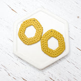 Rattan Patterned HEXAGON Acrylic Pendants------>Choose your Shape! (Copy)