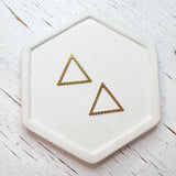 Hammered Dot Connectors Stainless Steel and Gold Plated------> You choose the shape and color!