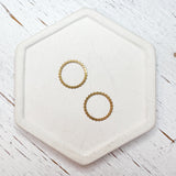 Hammered Dot Connectors Stainless Steel and Gold Plated------> You choose the shape and color!