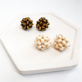 Wooden Bead Studs 16mm---> Light and Dark