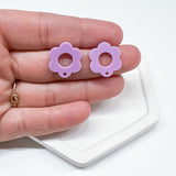 ASC Matte HALLOW FLOWER Acrylic Stud Connector------> Lots of colors!