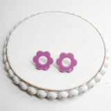 ASC Matte HALLOW FLOWER Acrylic Stud Connector------> Lots of colors!