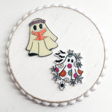 AP Acrylic Pendant FRIENDLY GHOSTS-----> Books, florals, Drinks!