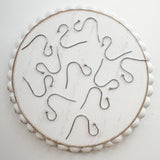 Open Loop 6mm Stainless Steel Earring wires New Manufacturer, 25 pairs---> You choose the color!