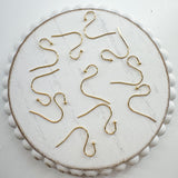 Open Loop 6mm Stainless Steel Earring wires New Manufacturer, 25 pairs---> You choose the color!