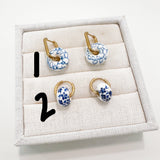 CHARM BAR Premium 18k Gold Plated and Stainless Steel CERAMIC BEAD Charms ONLY-----> Choose your Style!