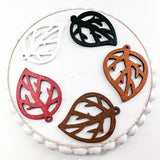 Wood Pendants FALL LEAVES----> You Choose the Colors!