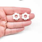 ASC Matte HALLOW FLOWER Acrylic Stud Connector------> Lots of colors!