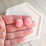 Shabby Lace 15mm Fluffy Dome Earring Topper/Connector 3 Pairs