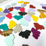 Genuine leather and cork applied to leather EMBOSSED DROP