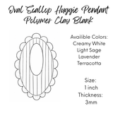 Polymer Clay  Earring Blanks SCALLOP OVAL – Lightweight DIY Jewelry Bases