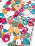 Unfinished Clay Earring Blanks //Fall Colors// Grab Bag
