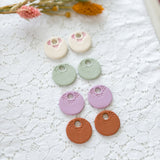 Polymer Clay  Earring Blanks FLORAL CIRCLE – Lightweight DIY Jewelry Bases for Beginners