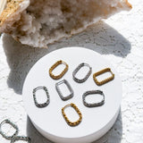 Premium Hammered/Textured   Huggies --------> Choose your Finish and Shape