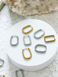 Premium Hammered/Textured   Huggies --------> Choose your Finish and Shape