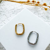 Premium Hammered/Textured   Huggies --------> Choose your Finish and Shape