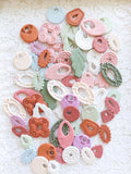 Unfinished Clay Earring Blanks //Solid Colors// Grab Bag