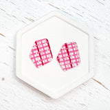 Acrylic Charm Woven Geometric-- Choose Your Color