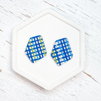 Acrylic Charm Woven Geometric-- Choose Your Color