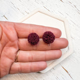 Shabby Lace 15mm Fluffy Dome Earring Topper/Connector 3 Pairs