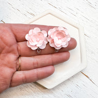 SEQUIN FLOWER Stud Toppers 30mm Lots of Colors!