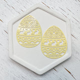 LCM Laser Cut EASTER EGG filigree metal charms CHOOSE YOUR COLOR 5 pairs
