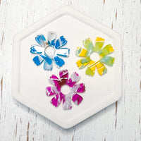 Acrylic Charm TIE DYE FLOWERS Grab Bags