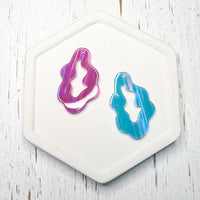 Acrylic Charm SQUIGGLE DROP