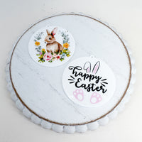Resin Acrylic Pendants EASTER BUNNY------> Choose your Print!