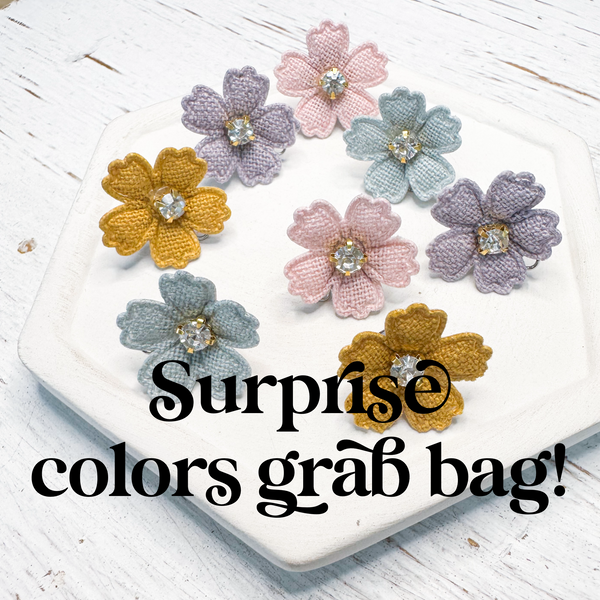 GrBg FABRIC AND BLING Toppers Surprise GRAB BAG (#3)