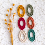 Polymer Clay  Earring Blanks EMBOSSED FLORAL OVAL – Lightweight DIY Jewelry Bases