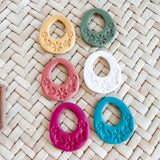 Polymer Clay  Earring Blanks PETITE FLORAL DROP – Lightweight DIY Jewelry Bases