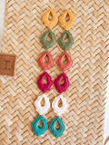 Polymer Clay  Earring Blanks ORNATE TEAR DROP – Lightweight DIY Jewelry Bases