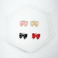 CHARM BAR Alloy/Enamel Charms BOW Charms-----> Choose Your Color