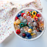 Fall Jewels Acrylic Large Hole Bead Mix –  Curated Autumn Beads for Bag Charms & Keychains