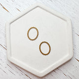 Hammered Dot Connectors Stainless Steel and Gold Plated------> You choose the shape and color!