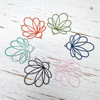 LCM Laser Cut Metal Charms FLOWER BUD--------> Choose your colors!