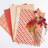 Fall Custom Printed Cork on Leather Sheets – Ready to Ship