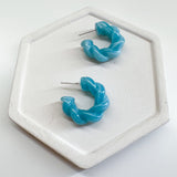 Acetate Earrings CHUBBY HOOP------->Choose your COLOR or GRAB BAG