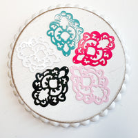 LCM Laser cut LACE Filigree metal charms and connectors 5 pairs-------> You choose the color!