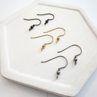 FORWARD FACING Stainless Steel French Earring Wires-----> Choose your color!