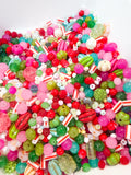 Preppy Christmas Bead Soup – Mixed Glass Bead Assortment